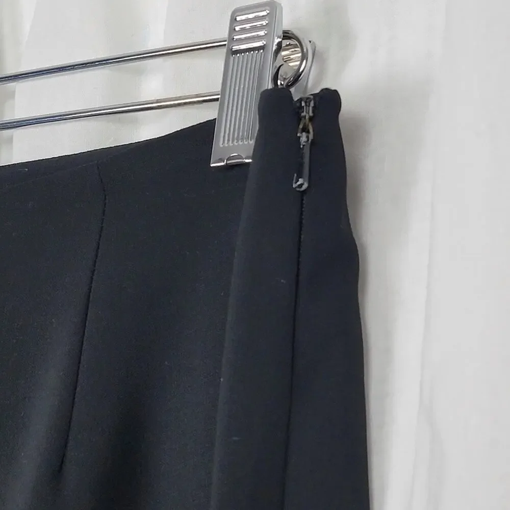 Yansi Fugel Black Microfiber Polyester Dress Pants, Sz 6 - Picture 2 of 5